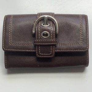 COACH BROWN LEATHER WALLET- FINAL PRICE